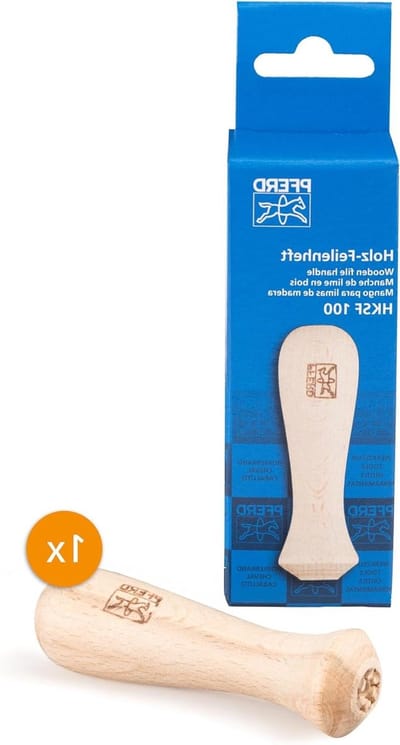 PFERD Houten heft voor kettingzaagvijlen ø 4,8-7,9 mm | 12605007 – voor nauwkeurig en gelijkmatig slijpen van alle kettingzaagtanden