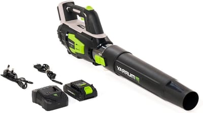 Draadloze Bladblazer - Tuinblower Krachtig - Tuin Reinigen - Luchtsnelheid 144 km/u - 21 kg - Zwart groen grijs