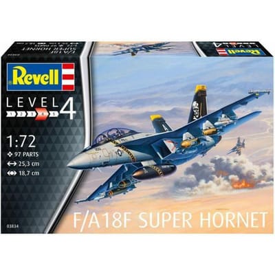 Revell Modelbouwpakket Militaire voertuigen - 03834 F/A-18F Super Hornet Plane Plastic - 1:72 - Modelbouw