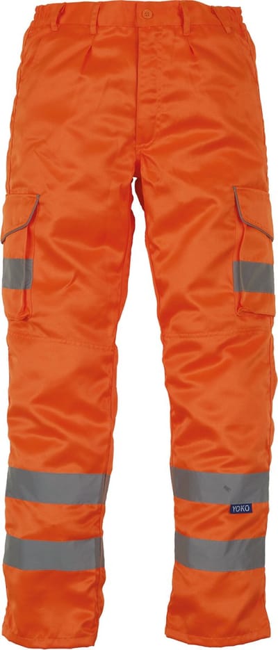 Yoko Hi-Vis cargo trousers YHV018T - Hi Vis Orange - 40 NL (30 UK)