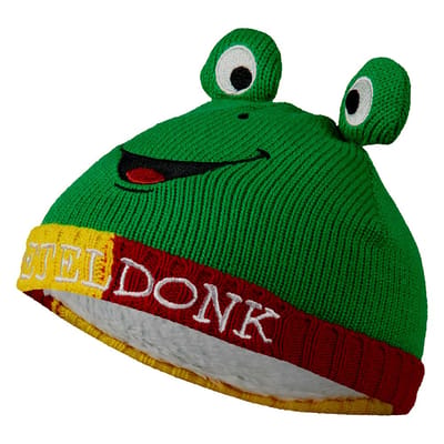 Apollo - Baby muts oeteldonk - Warme kikkermuts - Groen-geel-rood - one size - one size - Baby muts oeteldonk - Carnaval - Feestartikelen - Party
