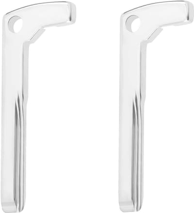 Allecto - Autosleutel Blade Blank - 2 Stuks - Ongesneden Sleutel voor Mercedes - Zilver - Reserve Sleutelkop - Geschikt voor W204 W212 W176 W246