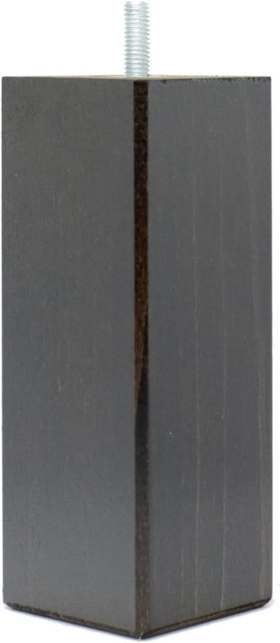 Bedpoten Hout - Meubelpoten Bankpoten - Meubels Verhoging - 100% Franse Productie - 15 x 5.5 x 5.5 cm - Wengé