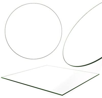 Rond Tafelblad van ESG Veiligheidsglas - Ø 70 cm - Vonkenbescherming en Ondersteuning voor Kachels