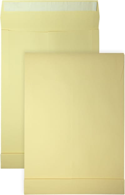 Monsterzak Enveloppen - EB4 - 262 x 371 x 38mm - Geel - 10 stuks - Zelfklevend met plakstrip - 170gram - DULA