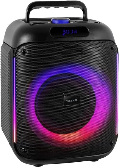 Draagbare Luidspreker - Feest Speaker - Muziek Afspelen - 2-weg Basreflex Systeem - 60 Watt - Zwart