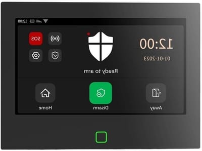 Alarmsysteem Set-A - Draadloos Beveiligingssysteem - Huis Beveiligen - Ingebouwde 115dB Sirene - 7 Inch Display - Wit