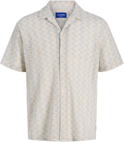 JACK&JONES - JORSUMMER LUKE TEXTURE RESORT SHIRT SS - Heren - Overhemden