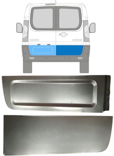 Reparatie plaatwerk achterste deuren voor Fiat Scudo 2007-2016 / Links + Rechts