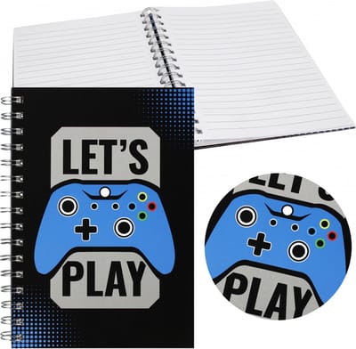 Let's Play Spiraalgebonden notitieboek, A5 met harde kaft
