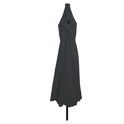 vidaXL - Tuinparasol - 395 - x - 395 - x - 245 - cm - Polyester - Rond - Antraciet