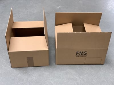 Verzenddoos karton - 39x29x17,5cm - dubbel golf + mini golf 4mm - stevige doos - 54 stuks