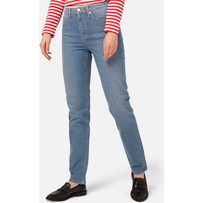 Mud Jeans Straight Mimi Heavy Stone Size: W30L32 | Straight Outlet | Dames | Blauw