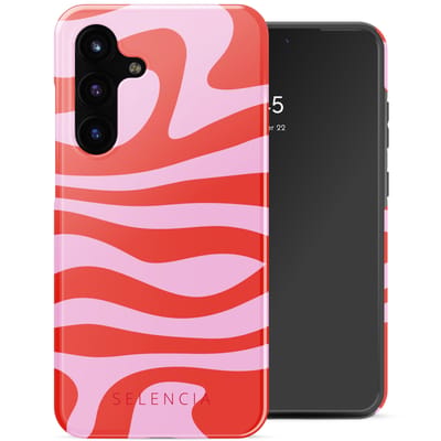 Selencia Hoesje - Geschikt voor Samsung Galaxy S25 FE - Backcover - Dream Swirl Pink
