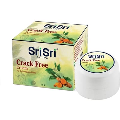 Voetcreme: tegen gebarsten voeten (25 gr), Crack gratis crème Sri Sri Tattva 3.0625 beige