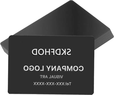 Set van 50 metalen visitekaartjes, aluminium kaarten met lasergravure, 0,2 mm dikte, perfect voor professioneel gebruik, netwerk evenementen en klantenbinding, formaat 86 x 54 mm