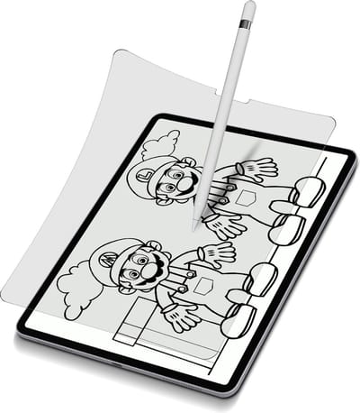 Avizar Screenprotector Geschikt voor iPad Pro 11 en Air - Paper Feeling, Transparant