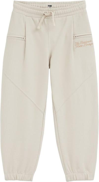 WE Fashion Jongens regular fit joggingbroek met structuur en embroidery