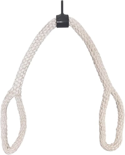 Triceps Opzetstuk - Kabelmachine Accessoire - Kracht Training - Geoptimaliseerd Bewegingsbereik - 100 cm Lengte - Zwart
