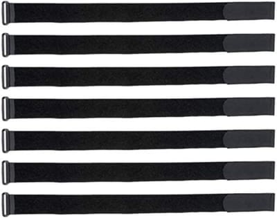 Kabelbinders met gesp - Klittenband riemen - Organiseren van kabels - Herbruikbaar en verstelbaar - 25 stuks 30 cm - Zwart