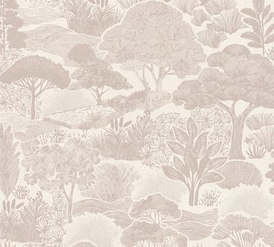 PLANTEN EN BOMEN BEHANG | Botanisch - Grijs Wit - A.S. Création Pintwalls III