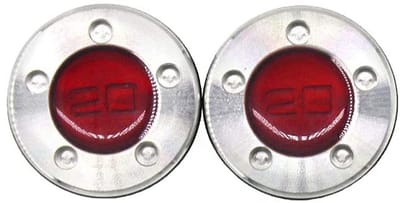 Dailygoods- Puttergewichten 20g - 2 Stuks - Hoogwaardige Metalen Gewichten - Rubberen Ringen - Slijtvast - Waterdicht - Golfgewichten