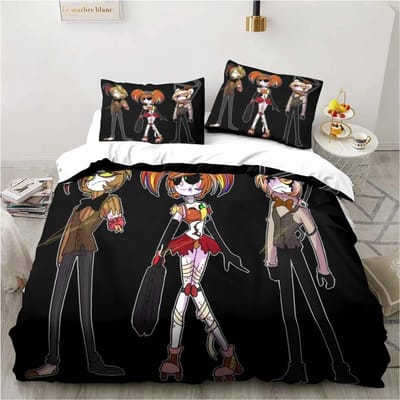 Nieuwe 3D Print Murder-Drones Cartoon Beddengoedset, Dekbedovertrek Bedset Dekbedovertrek Kussensloop, King Queen Twin Maat Jongens Meisjes Volwassenen 70x133cm 2pcs