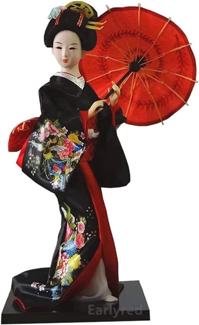 12 inch Japanse Geisha Kimono Pop - Decoratie of Cadeau