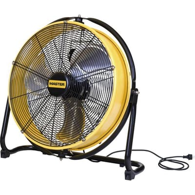 Master Klimatechnik DF-20P Vloerventilator 98 W, 110 W, 125 W (Ø x h) 700 mm x 685 mm Geel, Zwart Zwenkbaar