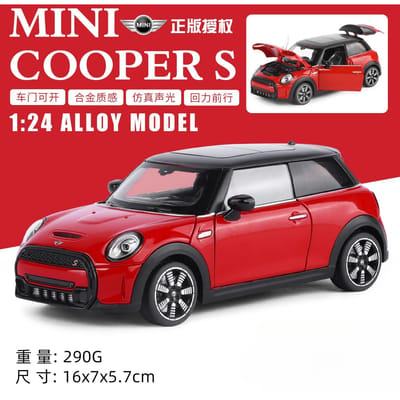 1:24 Mini Cooper S Lichtmetalen Auto Model Diecasts Metaal Klassieke Voertuigen Auto Model Simulatie Verzameling Speelgoed Cadeau