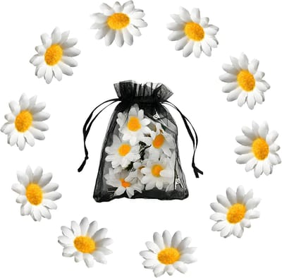 Haarclips met Bruidsbloemen voor Bruidsmeisjes, Set van 10, Versierd met Edelstenen en Unieke Ontwerpen