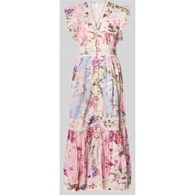 maxi-jurk met knoopsluiting model 'MESSA'