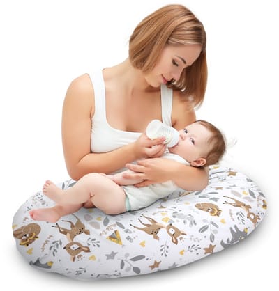 Steunkussen 190 cm positioneringskussen volwassenen – lang relaxkussen om te lezen en aan te leunen op bank en bed afneembare hoes met rits comfort Hert Oeko-Tex