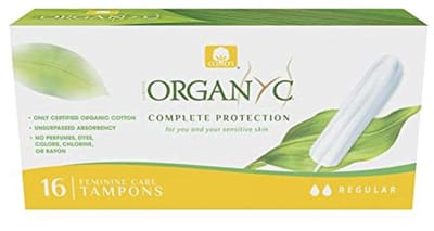 Tampons van 100% gecertificeerd katoen, voor moderne bloedingen - 16 stuks