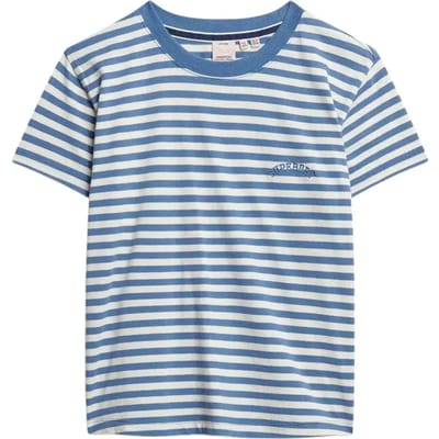 Superdry - Essential Logo Gestreept T-shirt Slanke Pasvorm - Dames - T-shirts