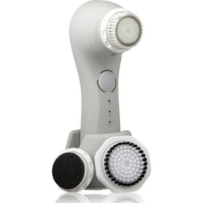 Magnitone The Full Monty Vibra-Sonic Total Skincare Multi-Brush Borstel Grijs