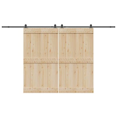 vidaXL - Doos - met - onderdelen - voor - schuifdeur - 366 - cm - staal - zwart