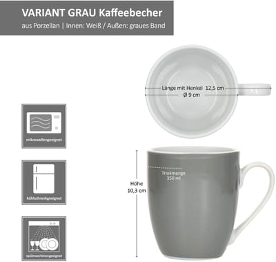 MamboCat MamboCat Set van 6 Variant koffiemokken GROEN