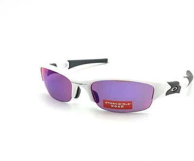 OAKLEY FLAK JACKET – POLISHED WHITE / PRIZM ROAD