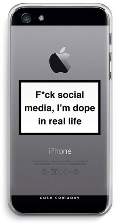 Case Company® - Hoesje geschikt voor iPhone 5 / 5S / SE (2016) hoesje - I'm dope - Soft Cover Telefoonhoesje - Bescherming aan alle Kanten en Schermrand