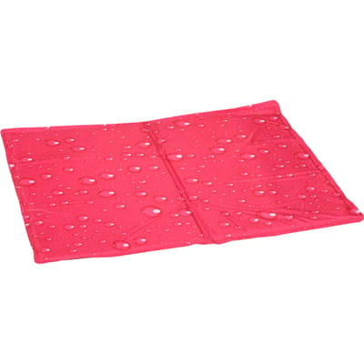 Koelmat hond - koelmat kat - M - 70x50 cm - Drop Fuchsia - zelfkoelende mat voor honden en katten - verkoelende zomer mat