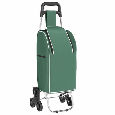 vidaXL - Winkelwagen - Groen - 39,5 - x - 33 - x - 93 - cm - Oxford - stof