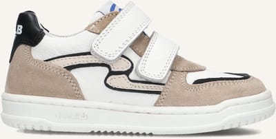 Develab 44439 Sneakers Jongens - Leren Sneaker - Wit - Maat 24