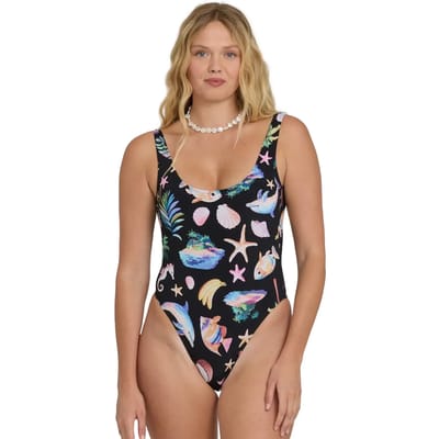Dames zwempak uit 1 stuk Billabong Party Wave Tanker