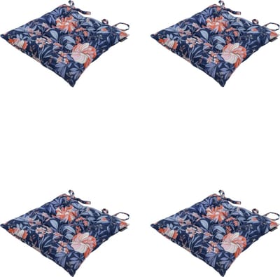 Madison - Zitkussen - Universeel - 4 stuks - 46 x 46 cm - Maxime Indigo - Tuin - Toscane
