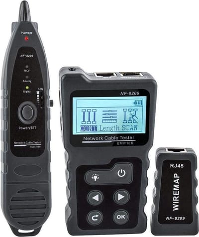 Netwerk Kabel Tester - Kabelzoeker - Netwerk Tester Set - UTP Tester - Kabeldetector - Complete set