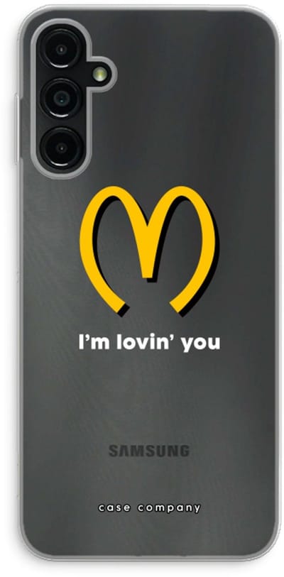 Case Company® - Hoesje geschikt voor Samsung Galaxy A14 hoesje - I'm lovin' you - Soft Cover Telefoonhoesje - Bescherming aan alle Kanten en Schermrand