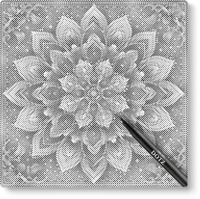 Mandala 11 | Dot painting | 40x40cm | Dot painting | Oh My Dotz | Dots stippen | Diamond painting & Schilderen op nummer alternatief | Happy hobby