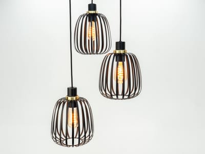 EGLO Pocicas Hanglamp - E27 - Ø 35 cm - Zwart|Goud