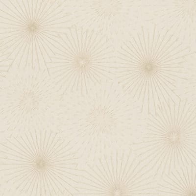 Grafisch behang Profhome 388183-GU vliesbehang hardvinyl warmdruk in reliëf licht gestructureerd met abstract patroon subtiel glinsterend crème goud 5,33 m2